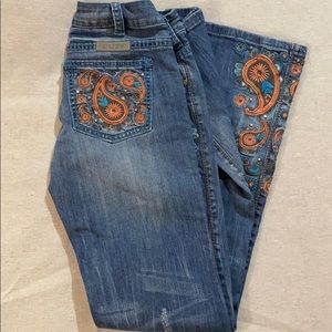 Cowgirl Tuff Wild Paisley Denim Jeans